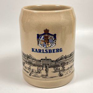 Franz Stober Karlsberg Brewery Stoneware Tankard .25L Beer Stein Mug Souvenir